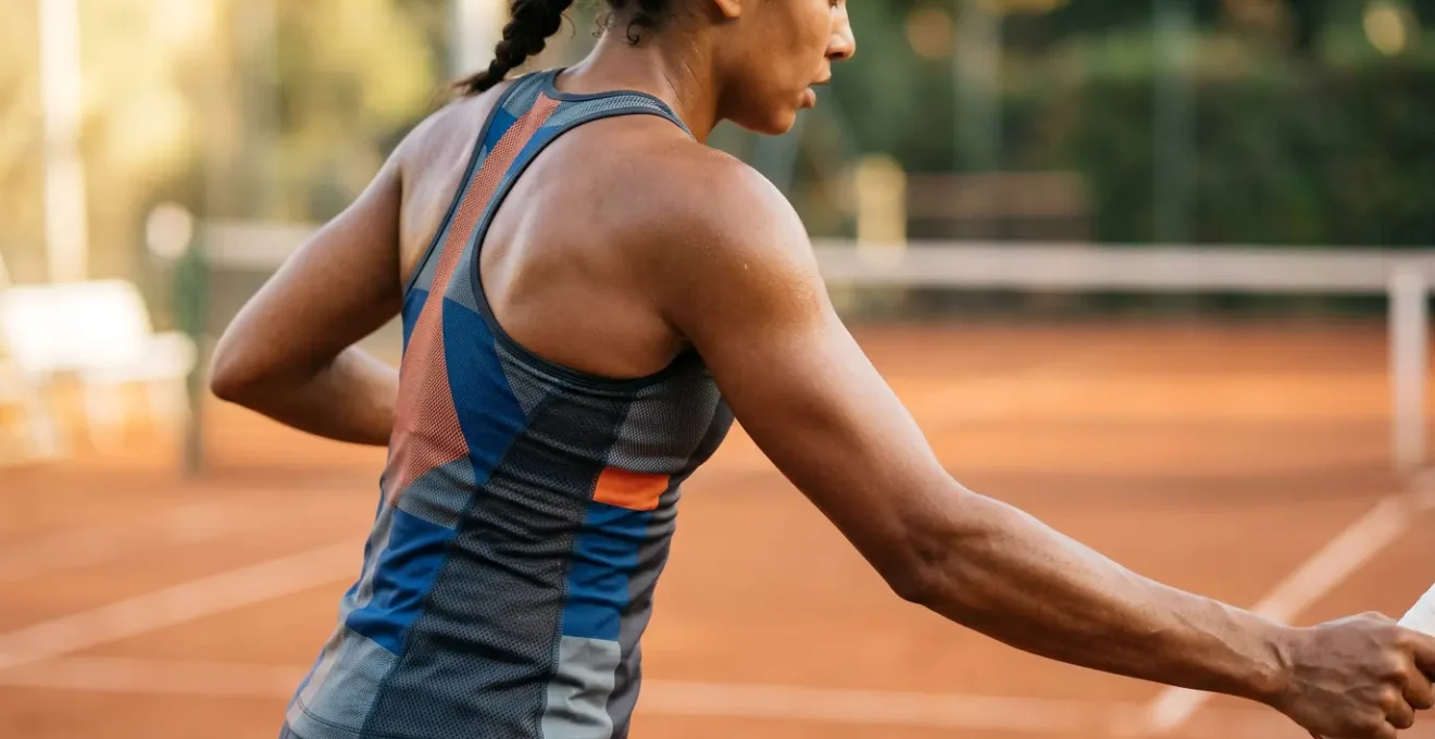 Équipement de tennis adapté aux différentes morphologies sur court