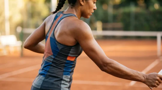 Équipement de tennis adapté aux différentes morphologies sur court