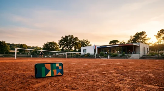 Interface numérique moderne pour la gestion de la pratique du tennis en France