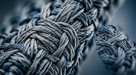 Gros plan sur les fibres techniques d'un vêtement de tennis haute performance